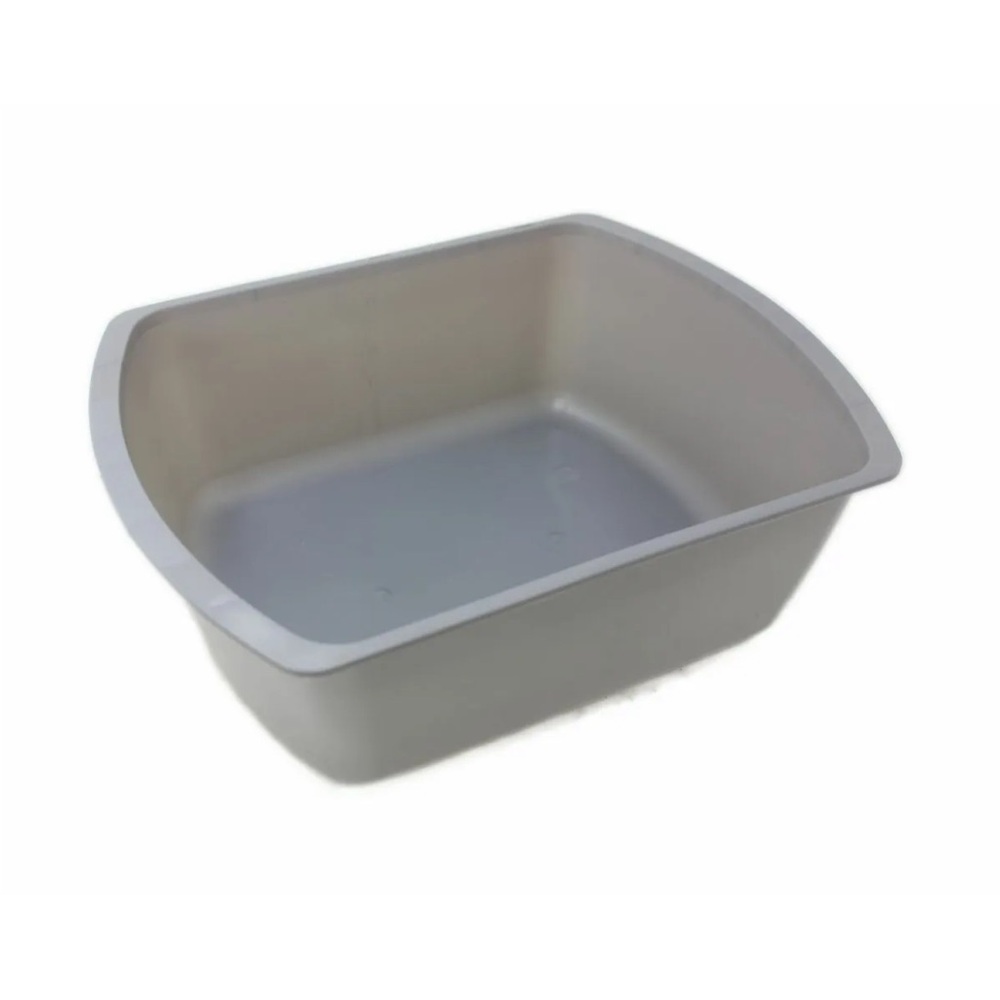 Medline Rectangular Plastic Washbasins Gray  - 6 qt 1 Count